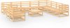 VidaXL 11 delige Loungeset massief grenenhout online kopen