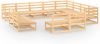 VidaXL 12 delige Loungeset massief grenenhout online kopen