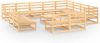VidaXL 13 delige Loungeset massief grenenhout online kopen