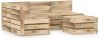 VIDAXL 5 delige Loungeset groen ge&#xEF, mpregneerd grenenhout online kopen