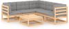 VidaXL 6 delige Loungeset met kussens massief grenenhout online kopen