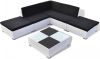 VidaXL 6 delige Loungeset Met Kussens Poly Rattan Wit online kopen