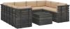 VidaXL 9 delige Loungeset met kussens pallet massief grenenhout online kopen