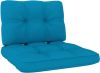 VidaXL Bankkussens pallet 2 st blauw online kopen