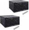 VidaXL Tuinmeubelhoezen poly rattan 2 st 6 persoons 172x113 cm online kopen