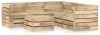 VIDAXL 6 delige Loungeset groen ge&#xEF, mpregneerd grenenhout online kopen
