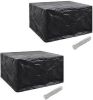 VidaXL Tuinmeubelhoezen Poly Rattan 2 St 6 persoons 172x113 Cm online kopen