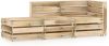 VIDAXL 3 delige Loungeset groen ge&#xEF, mpregneerd grenenhout online kopen