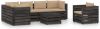 VIDAXL 7 delige Loungeset met kussens grijs ge&#xEF, mpregneerd hout online kopen