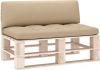 VidaXL Bankkussens pallet 2 st beige online kopen