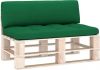 VidaXL Bankkussens pallet 2 st groen online kopen