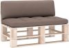 VidaXL Bankkussens pallet 2 st taupe online kopen
