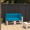 VidaXL Bankkussens pallet 3 st blauw online kopen