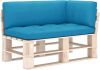 VidaXL Bankkussens pallet 3 st blauw online kopen
