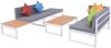 VIDAXL 4 delige Loungeset met kussens aluminium en HKC online kopen