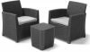 Allibert Corona balkonset met Luzon tafel graphite online kopen