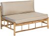 Exotan Loungebank 'Bamboo' Bamboe hout, Inclusief kussens online kopen