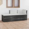 VidaXL 3 delige Loungeset Met Kussens Pallet Massief Grenenhout online kopen