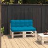 VidaXL Bankkussens pallet 2 st blauw online kopen