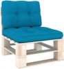 VidaXL Bankkussens pallet 2 st blauw online kopen