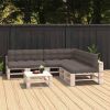 VidaXL Bankkussens pallet 7 st taupe online kopen