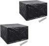 VidaXL Tuinmeubelhoezen Poly Rattan 2 St 4 persoons 113x113 Cm online kopen