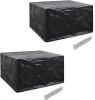 VidaXL Tuinmeubelhoezen poly rattan 2 st 6 persoons 172x113 cm online kopen