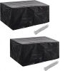 VidaXL Tuinmeubelhoezen Poly Rattan 2 St 6 persoons 240x140 Cm online kopen