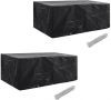 VidaXL Tuinmeubelhoezen poly rattan 2 st 8 persoons 229x113 cm online kopen