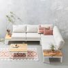 Exotan Loungeset Villa teakhout wit frame incl. kussens online kopen